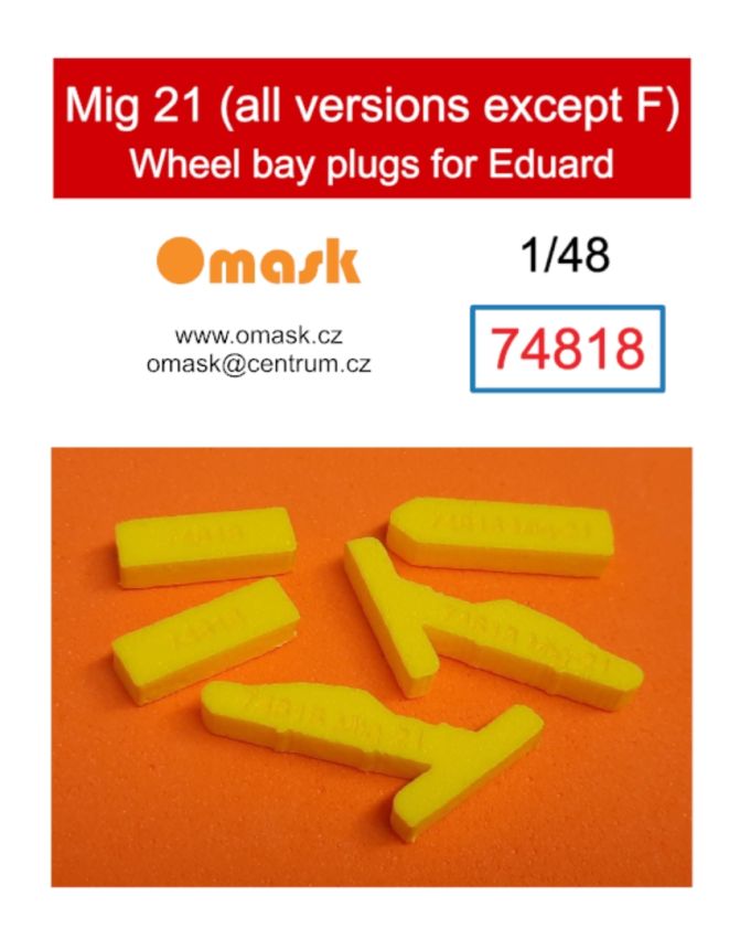 1/48 Mig 21 wheel bay plugs (all versions except F for Eduard)