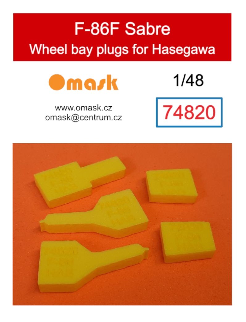 1:48 F-86F Sabre wheel bay plugs (for Hasegawa)