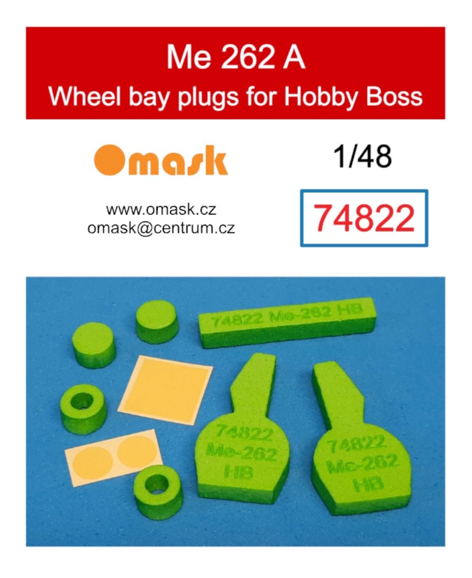 1:48 Me-262 wheel bay plugs (for Hobby Boss)