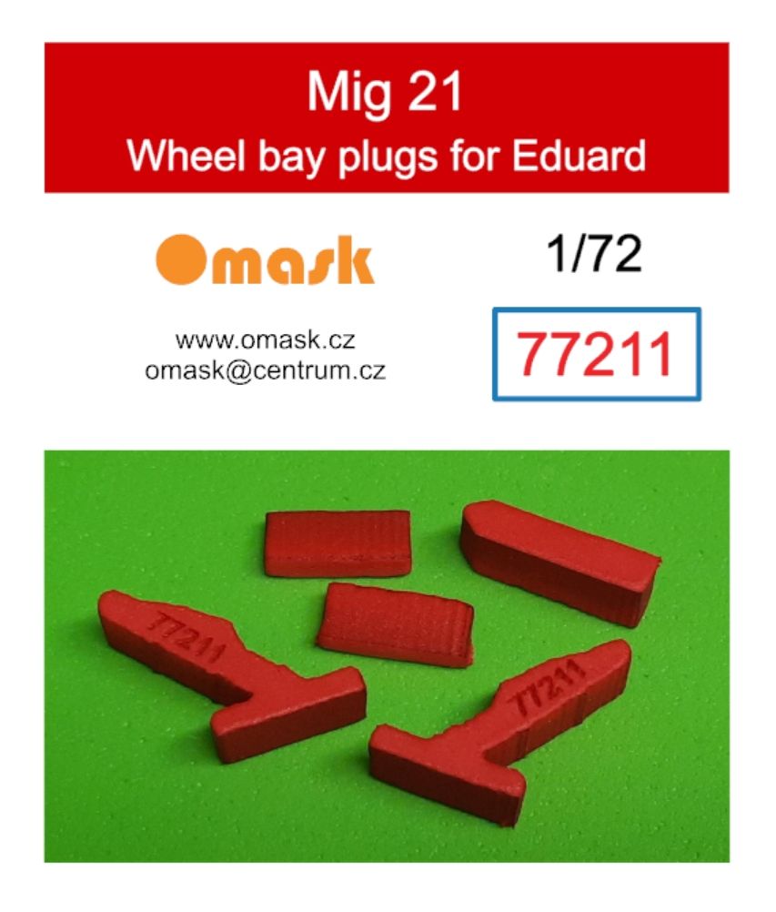 1:72 Mig 21 wheel bay plugs (for Eduard)
