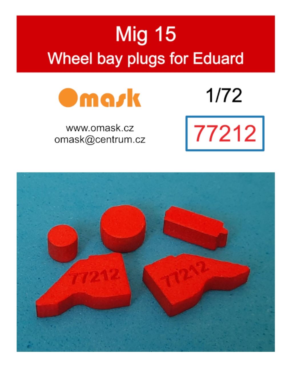 1:72 Mig 15 wheel bay plugs (for Eduard)