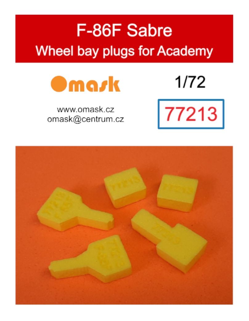 1:72 F-86F Sabre wheel bay plugs (for Academy)