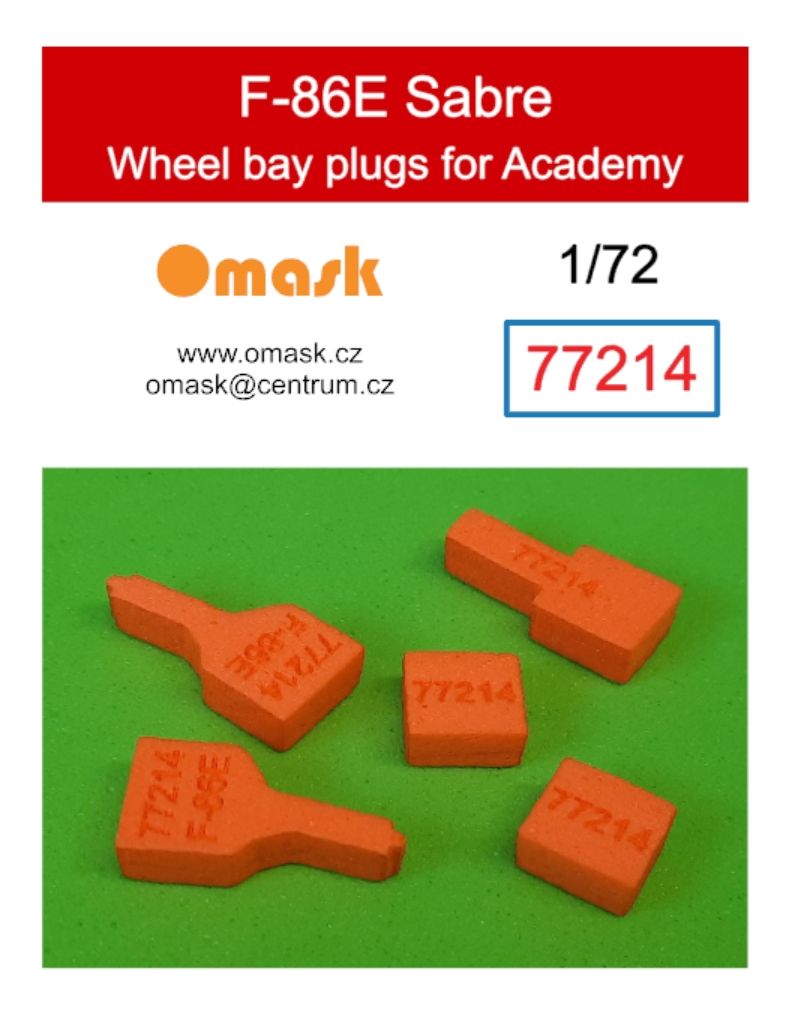1:72 F-86E Sabre wheel bay plugs (for Academy)