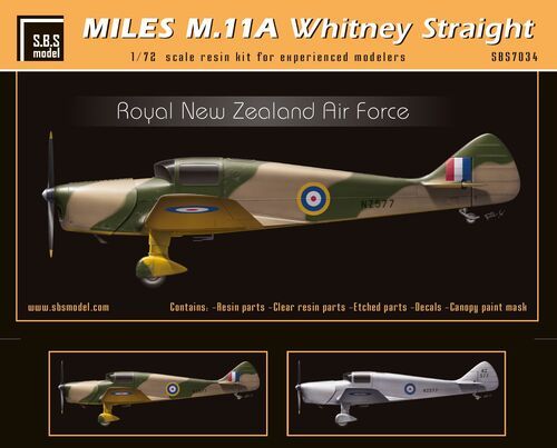 1:72 Miles M.11A Whitney Straight 'Royal New Zealand Airforce'