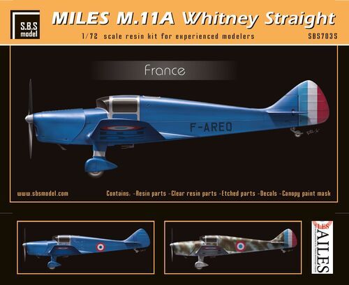 1:72 Miles M.11A Whitney Straight 'France'