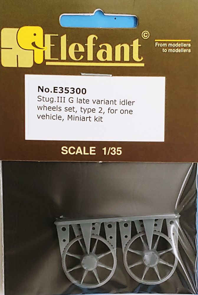 StuG.III G late variant idler Wheels set, type 2 (Miniart)