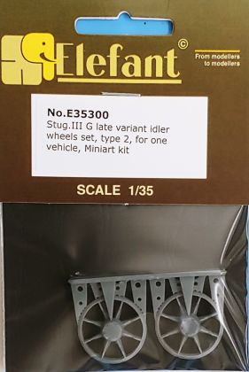 StuG.III G late variant idler Wheels set, type 2 (Miniart)