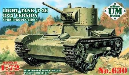 1:72 Light Tank T-26 1933 Version