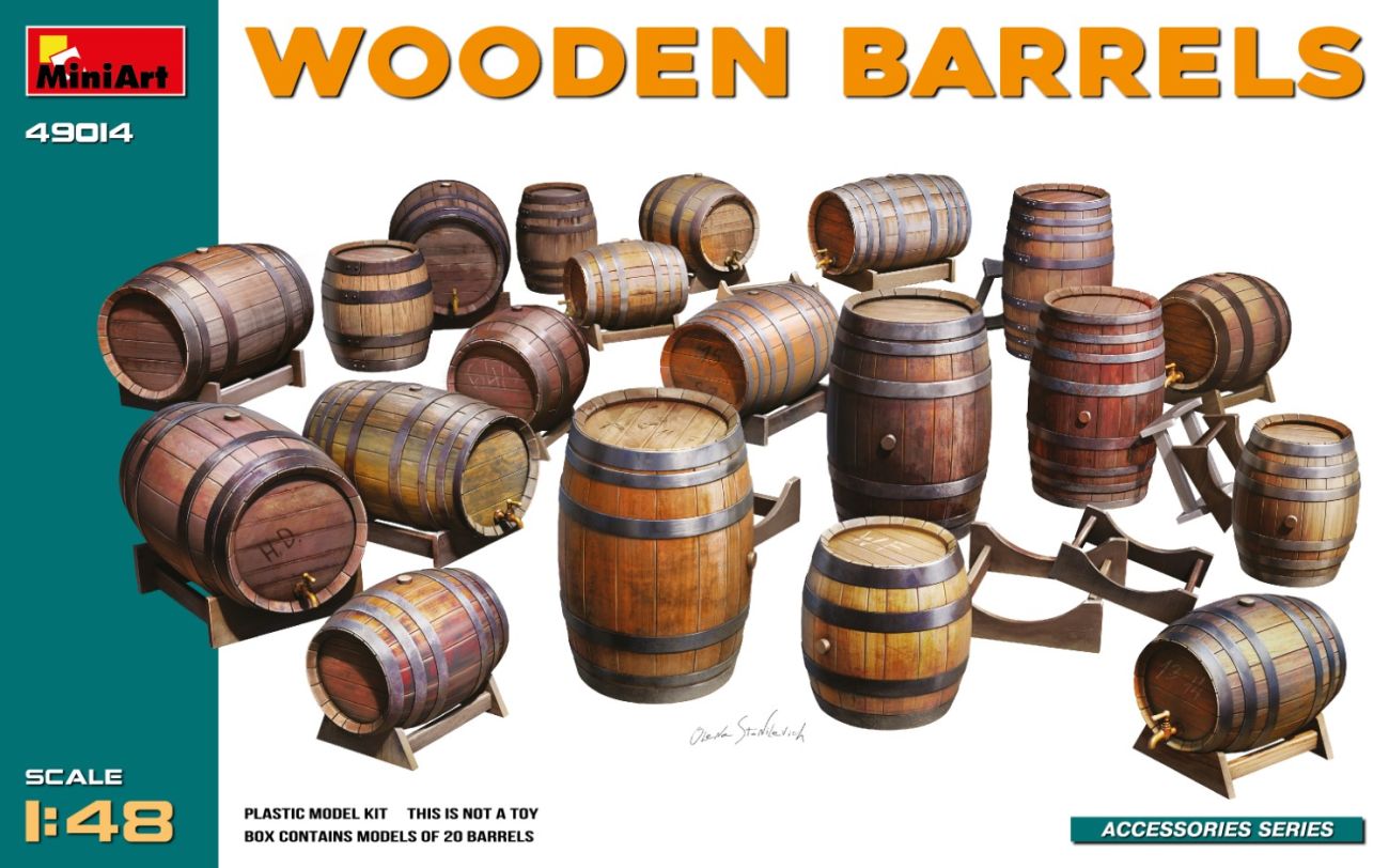 1:48 WOODEN BARRELS