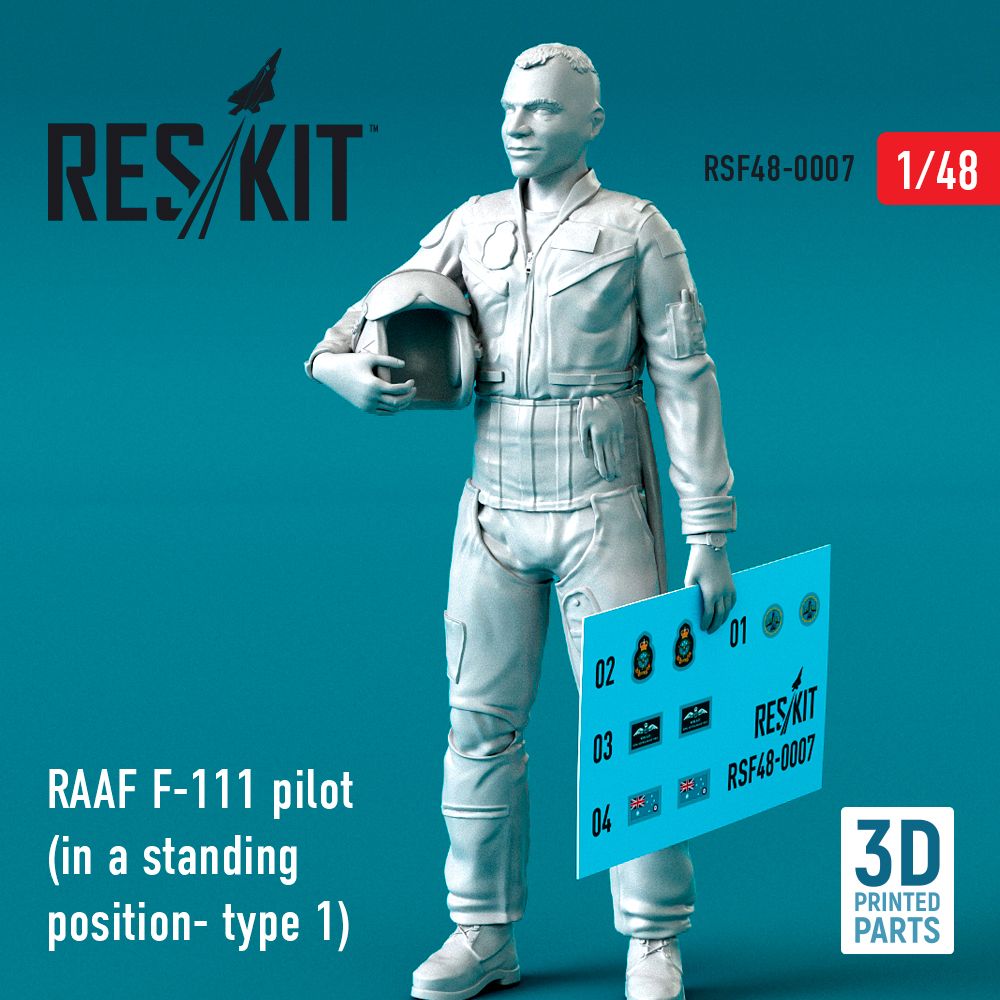 1:48 RAAF General-Dynamics F-111 pilot (in a standing position- type 1)