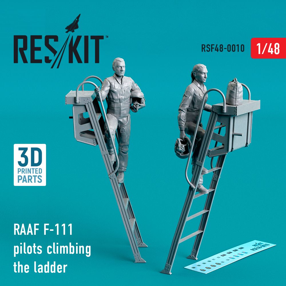 1:48 RAAF General-Dynamics F-111 pilots climbing the ladder