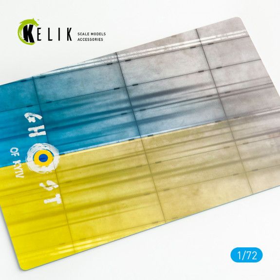 1:72 CONCRETE PLATES GHOST OF KYIV BASE - ACRYLIC 3 MM (280 X 180 MM) (170 G)