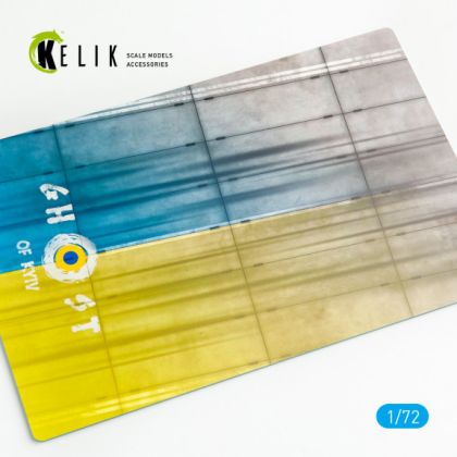 1:72 CONCRETE PLATES GHOST OF KYIV BASE - ACRYLIC 3 MM (280 X 180 MM) (170 G)