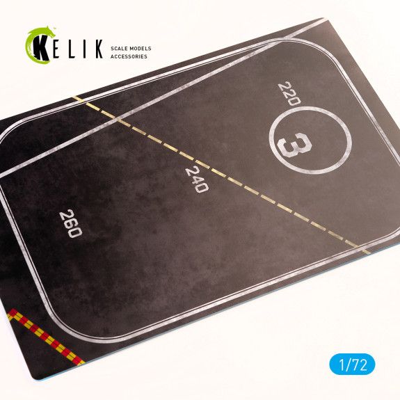 1:72 HMS VICTORIUOS FRONT LIFT 1960S BASE - ACRYLIC 3 MM (280 X 180 MM) (170 G)