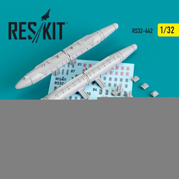 1:32 AN / ALQ-87 ECM PODS LATE TYPE (2 PCS) (F-4, F-111, AC-130) (3D PRINTING)