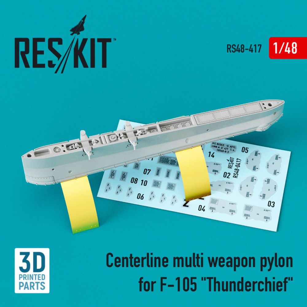 1:48 CENTERLINE MULTI WEAPON PYLON FOR F-105
