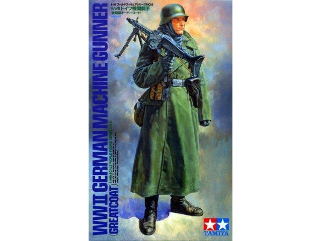 1:16 WWII German Machinegunner (Greatcoat)