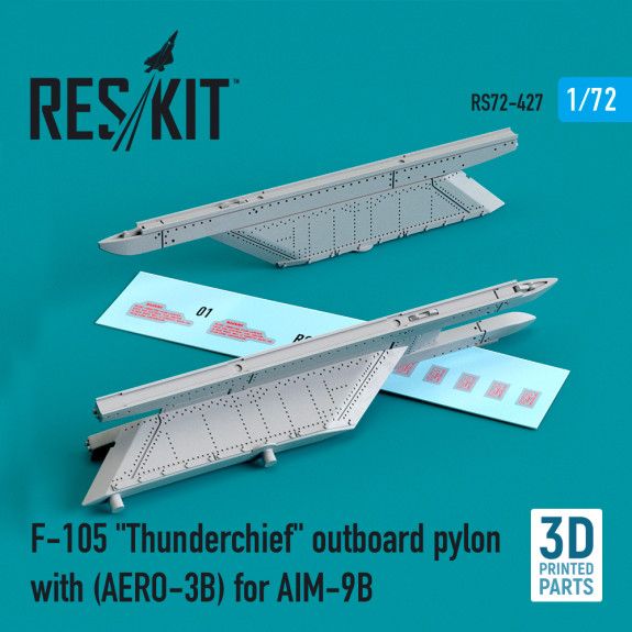 172  F-105 Thunderchief outboard pylon AERO-3B for AIM-9B (3D printing)