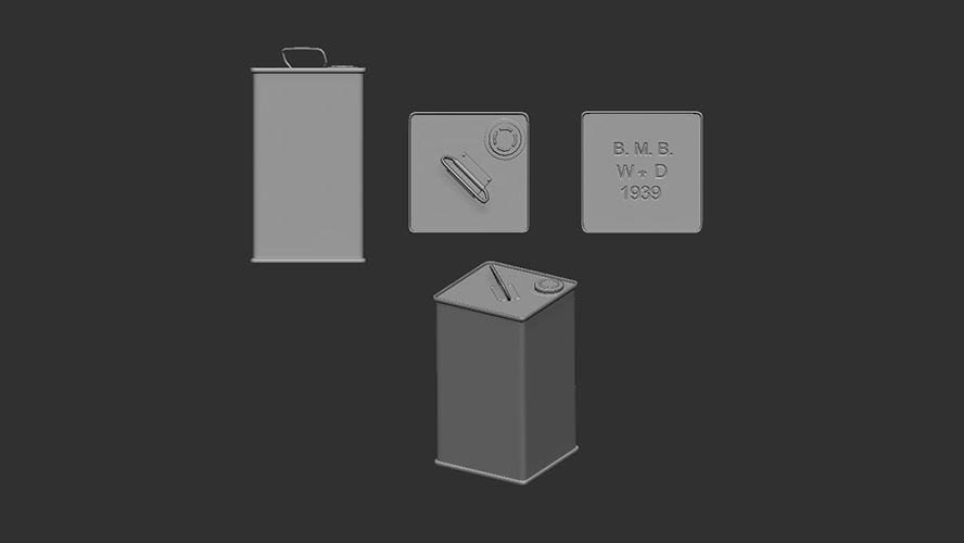 1:16 Britisah Fuel Can (4 gal)