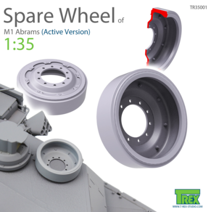 1:35 M1 Abrams Spare Wheel Set 3 pieces