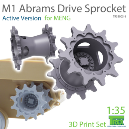 1:35 M1 ABRAMS DRIVE SPROCKET SET A (ACTIVE VERSION) FOR MENG