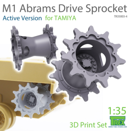 1:35 M1 ABRAMS DRIVE SPROCKET SET A (ACTIVE VERSION) FOR TAMIYA
