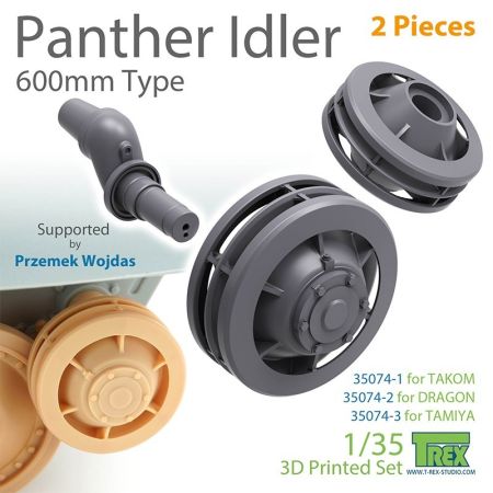 1:35 Panther Idler 600mm Type (2 pcs. - for Takom Kit)