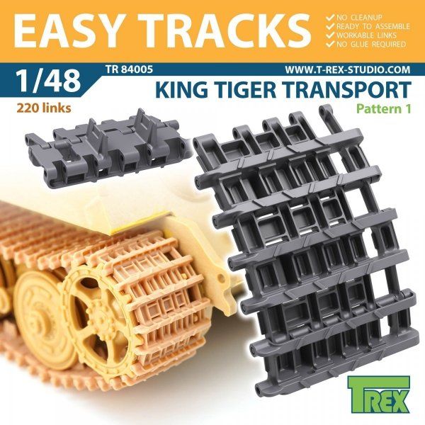 1:48 King Tiger Transport Tracks Pattern 1