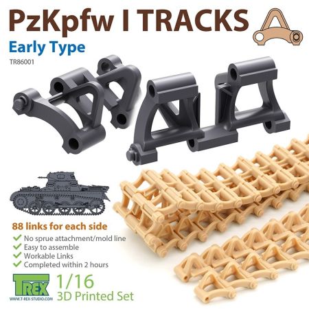 1:16 PZKPFW I TRACKS EARLY TYPE FOR AUSF.A ONLY