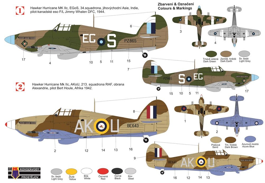 1:72 Hawker Hurricane Mk.IIc “Aces”