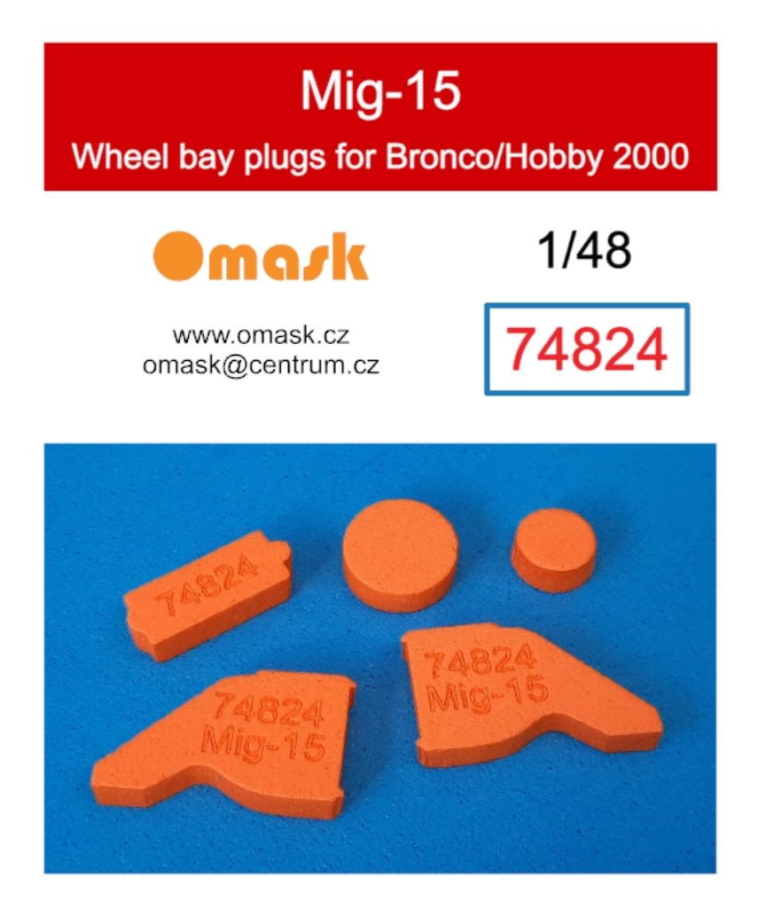 1:48 Mig-15 wheel bay plugs (for Bronco/Hobby 2000)