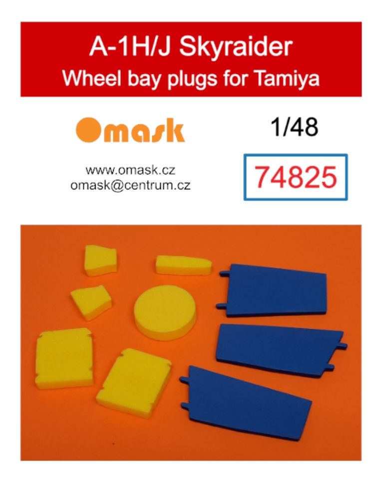 1:48 A-1H/J Skyraider wheel bay plugs (for Tamiya)