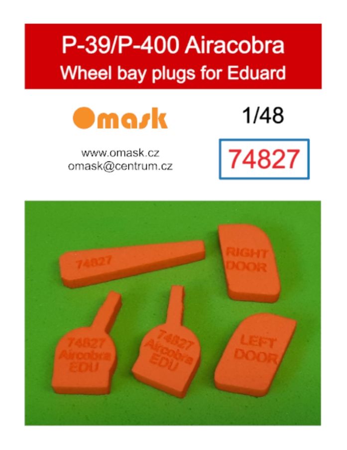 1:48 P-39/P-400 Airacobra wheel bay plugs (for Eduard)