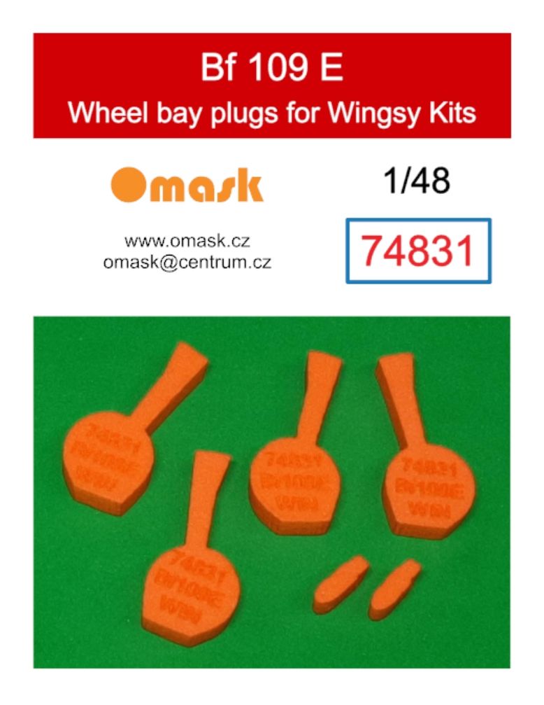 1:48 Bf 109 E wheel bay plugs (for Wingsy Kits)