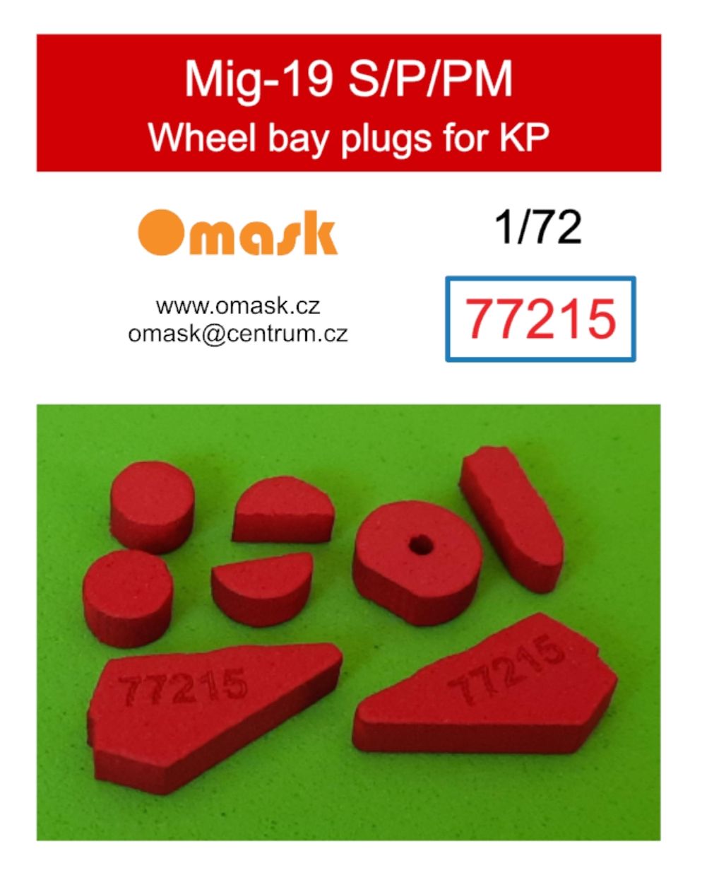 1:72 Mig-19 S/P/PM wheel bay plugs (for KP)