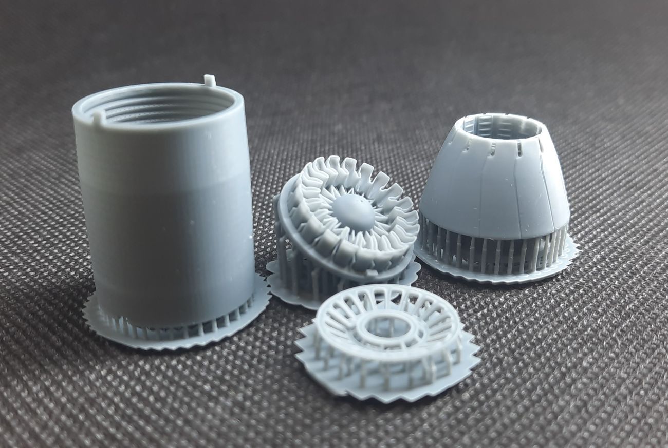 1:48 F-16 GE Exhaust Close for New Kinetic kits