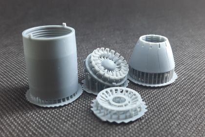 1:48 F-16 GE Exhaust Close for New Kinetic kits