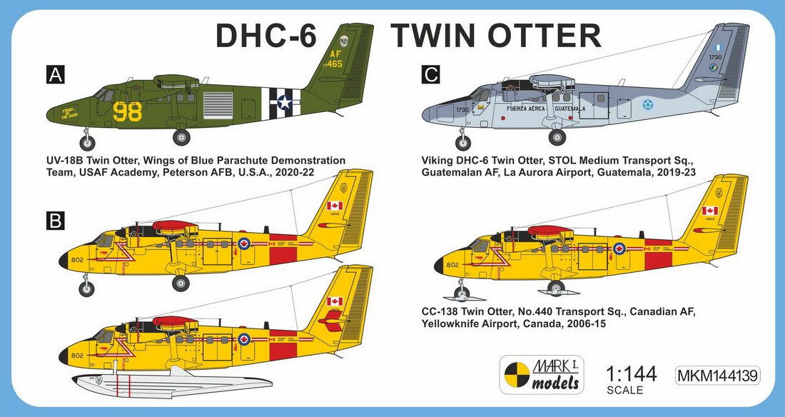 1:144 DHC-6 Twin Otter 'In the Americas'