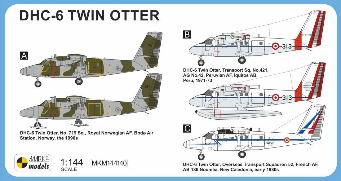 1:144 DHC-6 Twin Otter 'Worldwide Military Service'
