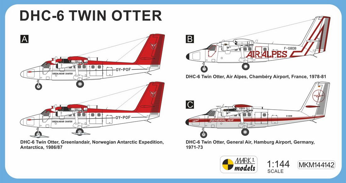 1:144 DHC-6 Twin Otter 'In Civilian Skies'
