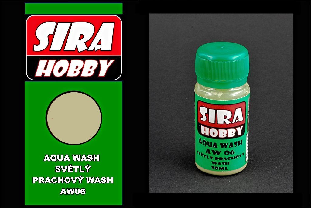 Světlý prachový wash