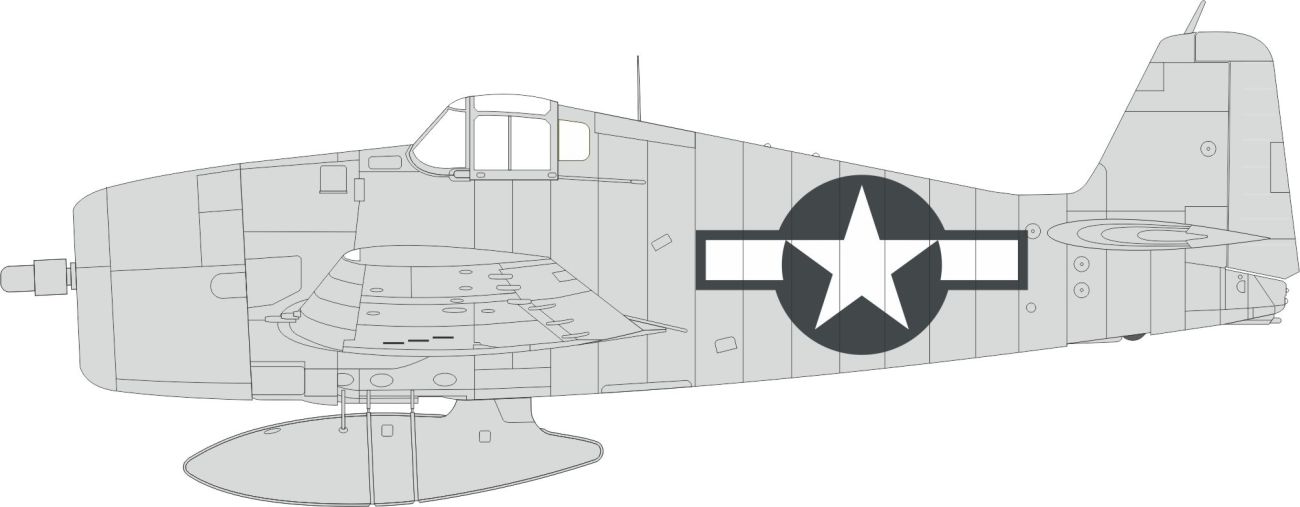 1:48 Grumman F6F-3 US national insignia