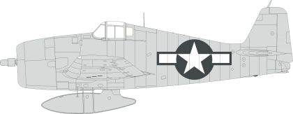 1:48 Grumman F6F-3 US national insignia