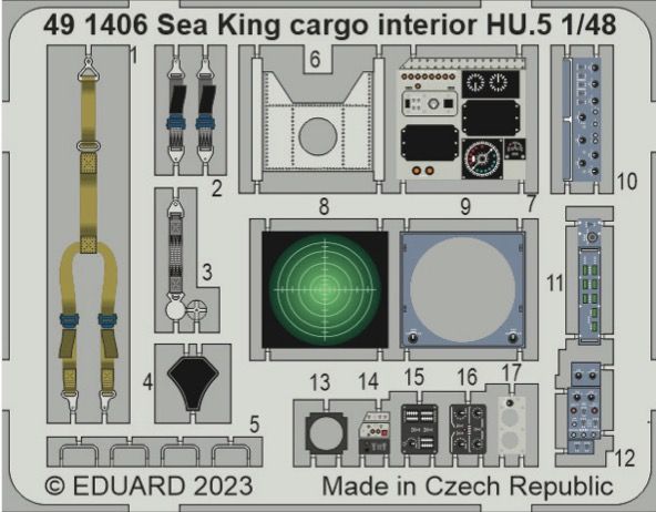 1:48 Westland Sea King HU.5 cargo interior
