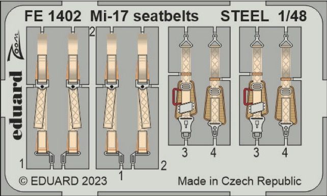 1:48 Mil Mi-17 seatbelts STEEL