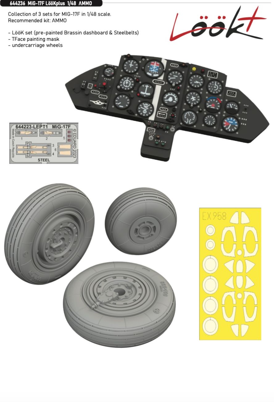 1:48 Mikoyen MiG-17F LooK plus