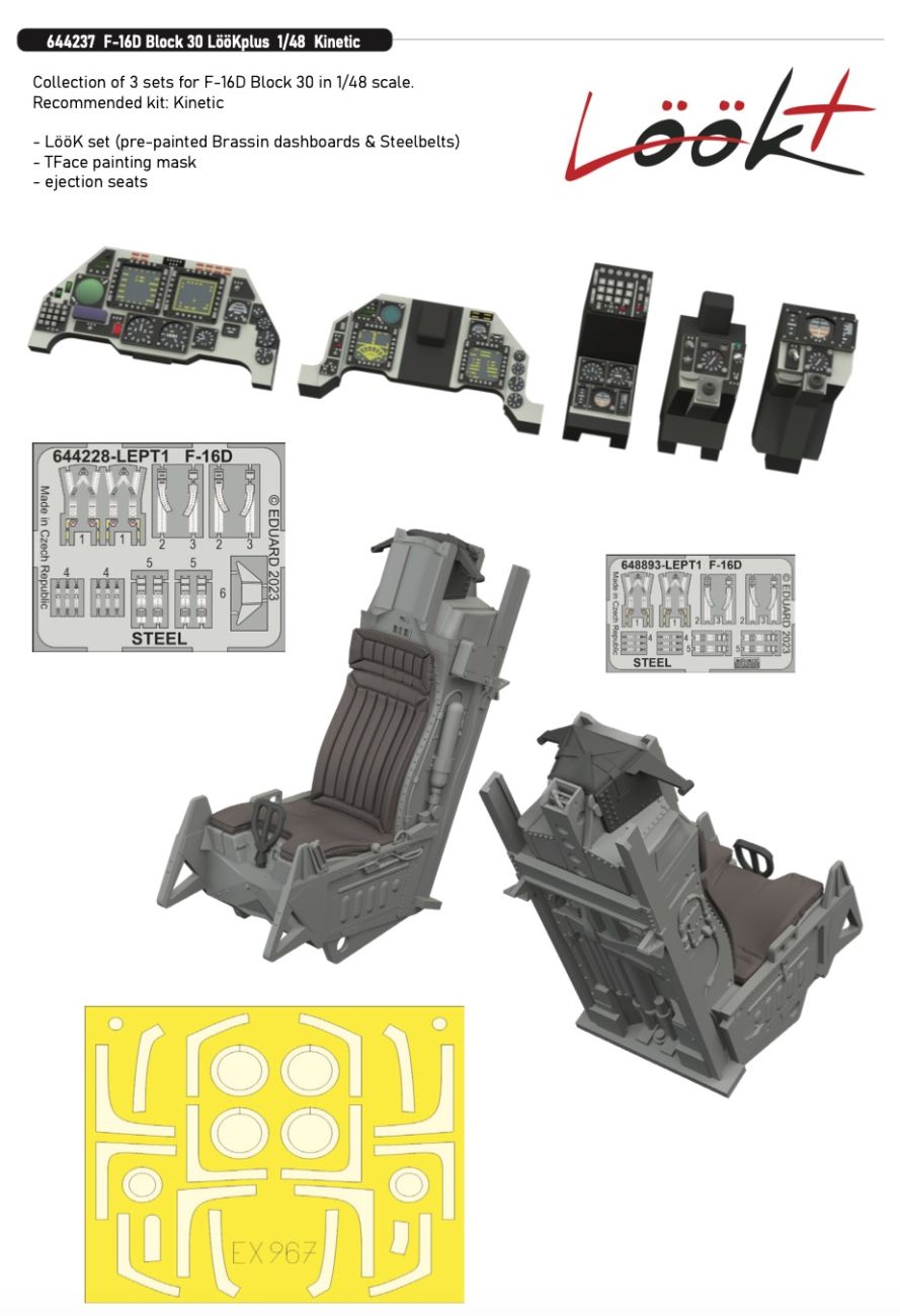 1:48 Lockheed-Martin F-16D Block 30 LooK plus