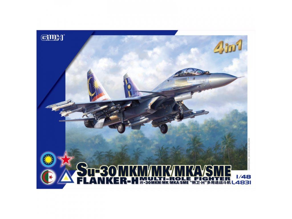 1:48 Su-30 MKM/MK/MKA/SME Flanker-H Multi-Role Fighter