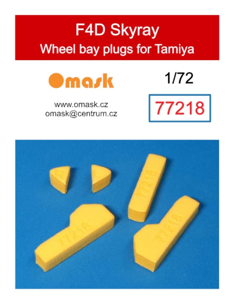 1:72 F4D Skyray wheel bay plugs (for Tamiya)