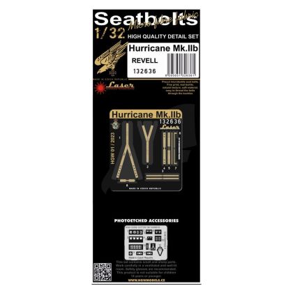 1:32 HAWKER HURRICANE MK.IIB (REVELL) - SEATBELTS